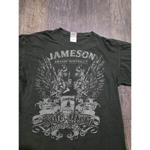 Viintage Jameson Whiskey Grunge AOP Shirt Size Large